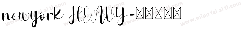 newyork HEAVY字体转换